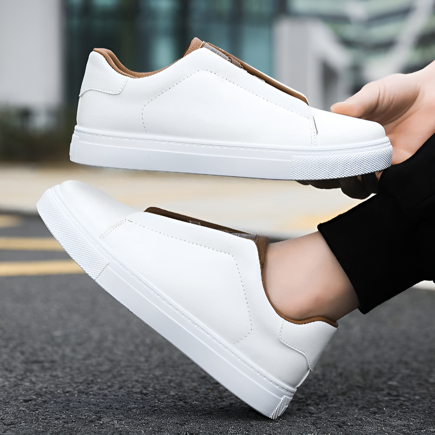 StrideFlex Non-Slip Flat Ankle Sneakers