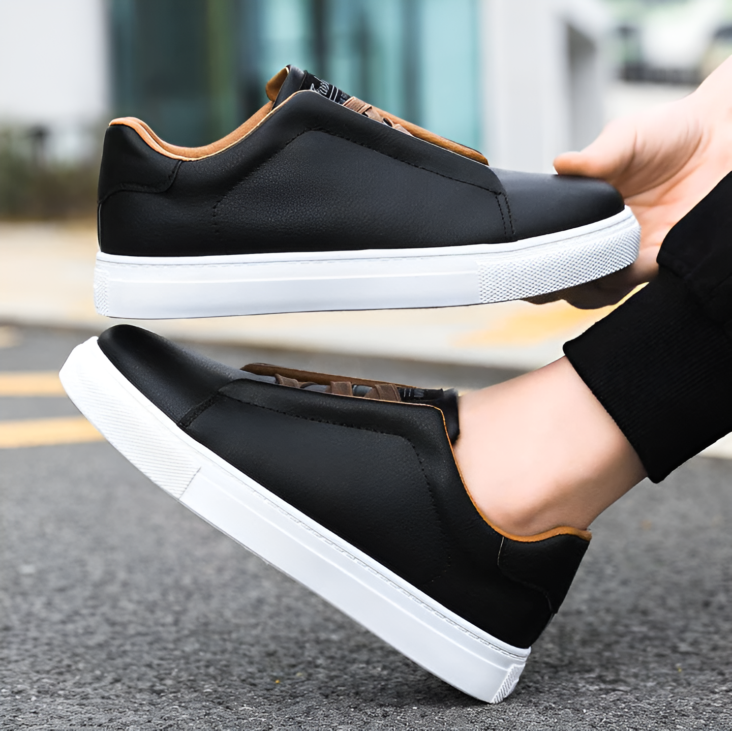 StrideFlex Non-Slip Flat Ankle Sneakers