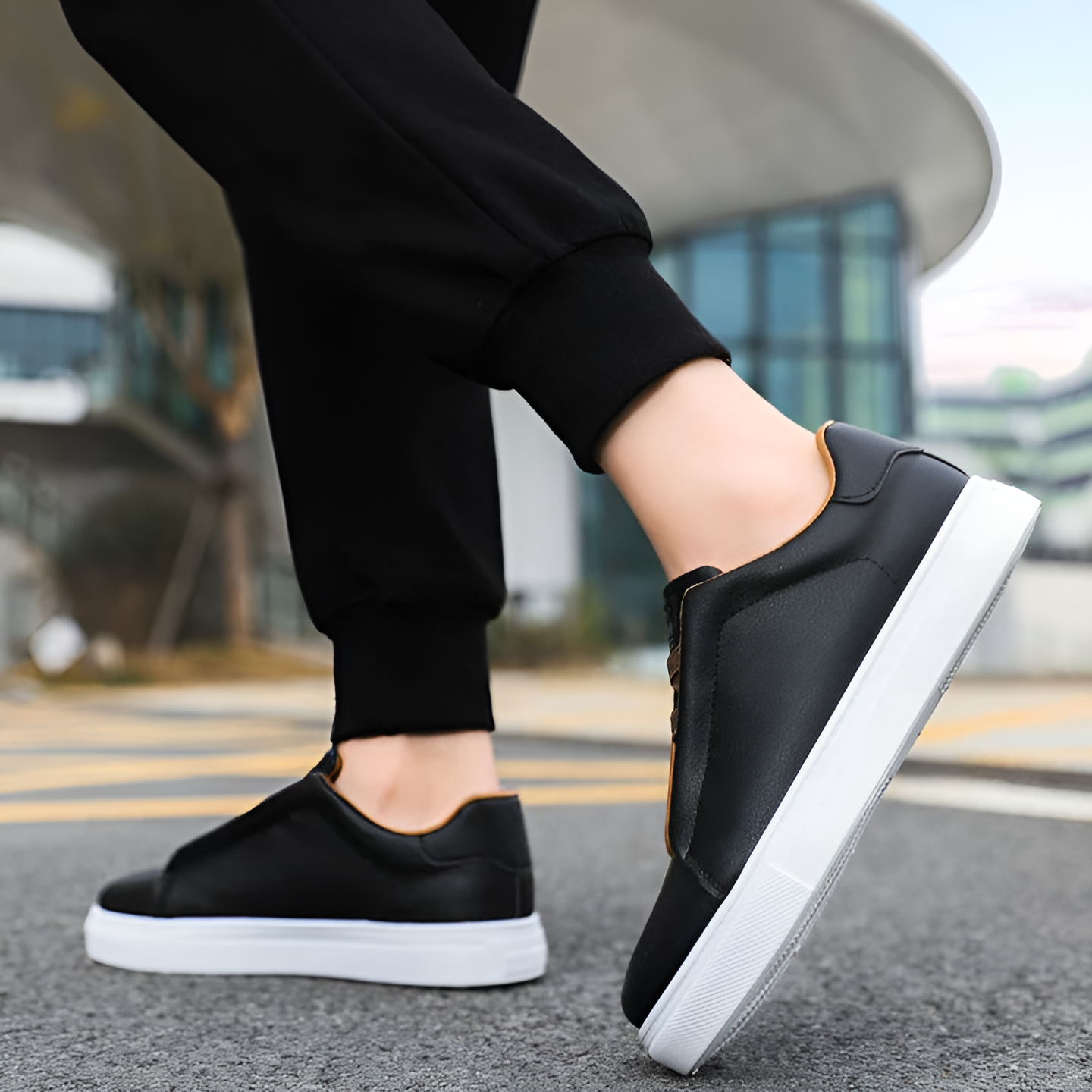 StrideFlex Non-Slip Flat Ankle Sneakers