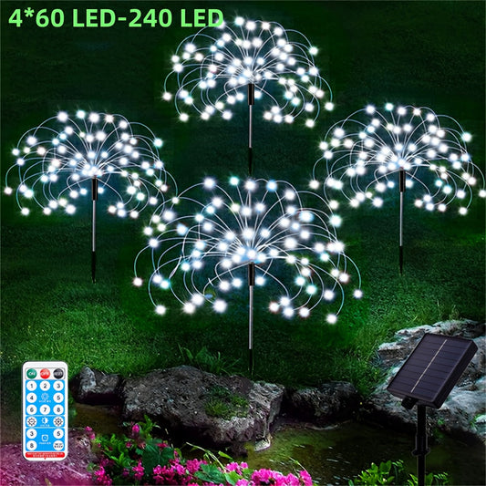 SolarBurst Waterproof LED Firework Garden Lights