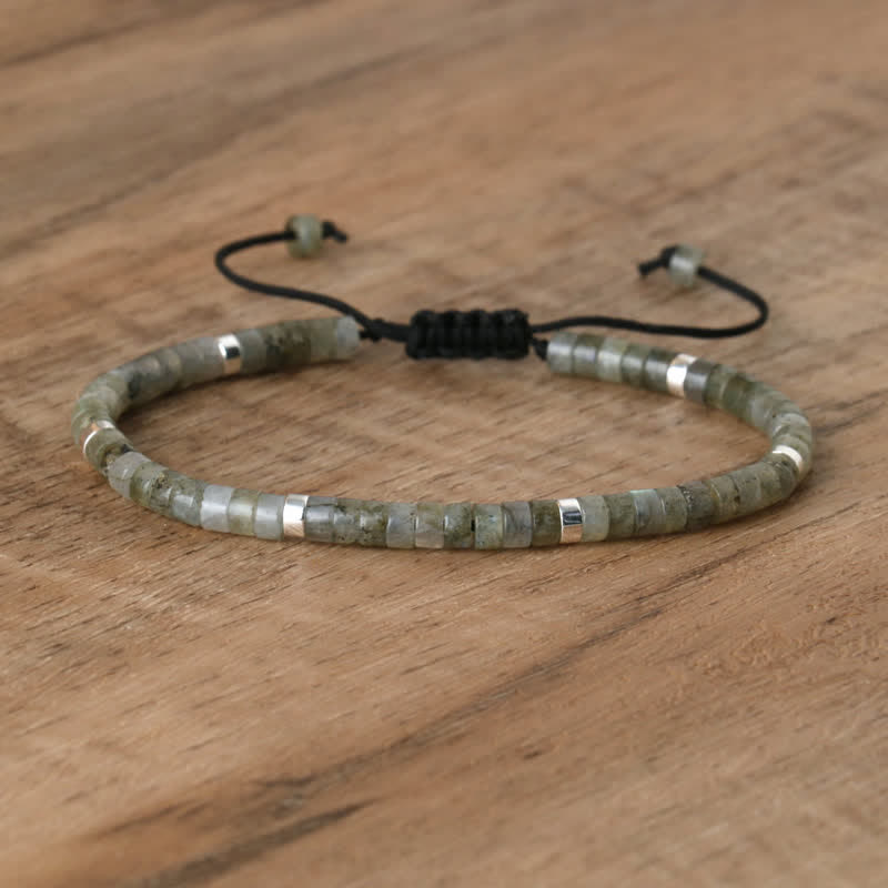 Braided Natural Stone Bracelet Adjustable