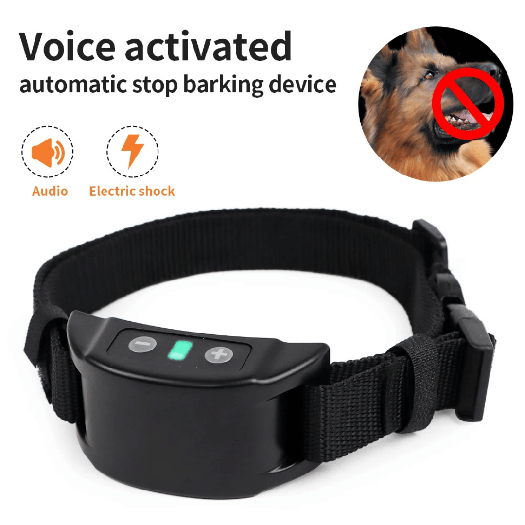 QuietGuard™ Automatic Anti-Bark Dog Training Collar – Humane Sound, Vibration & Static Control