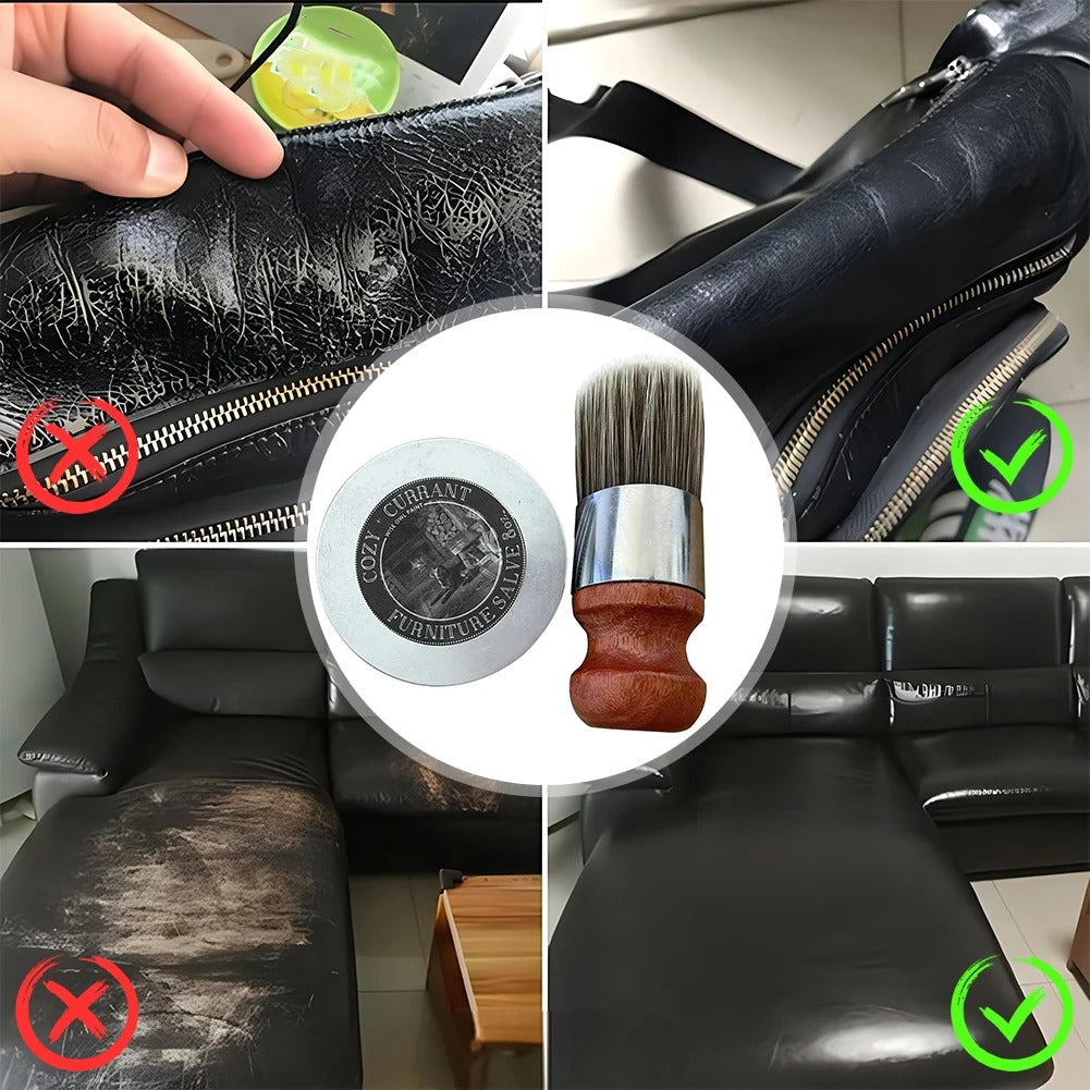 Leather and Furniture Restoration Balm with Applicator Brush