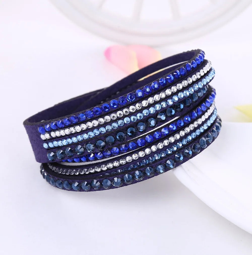 LumiWrap™ Multi-Layer Rhinestone Wrap Bracelet