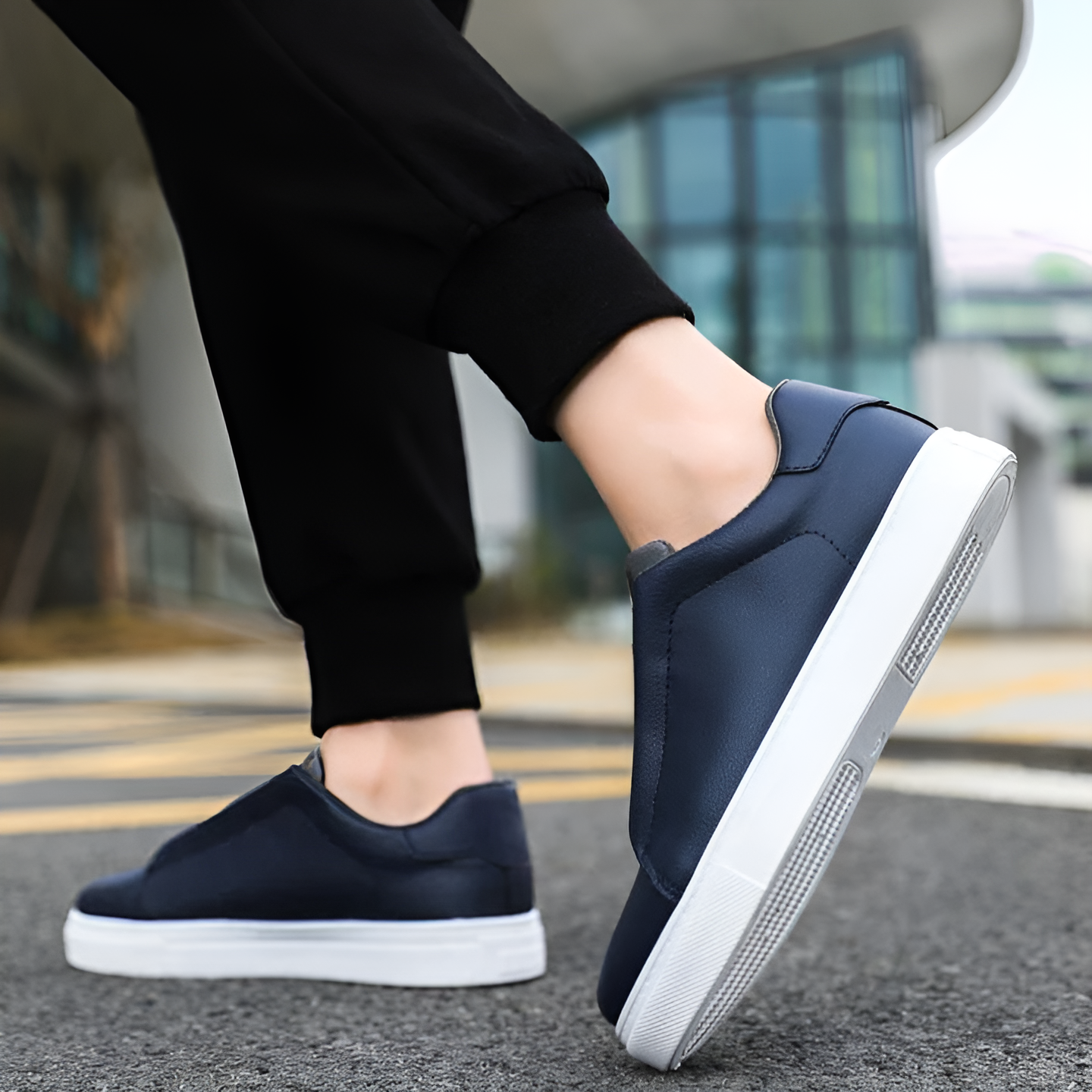 StrideFlex Non-Slip Flat Ankle Sneakers