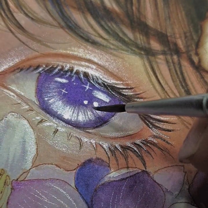 20 Color Watercolor Paint Set With Shimmer Pigments