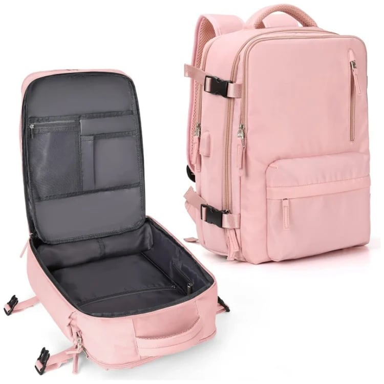 Women’s 35L Travel Backpack with Laptop Compartment & USB Port