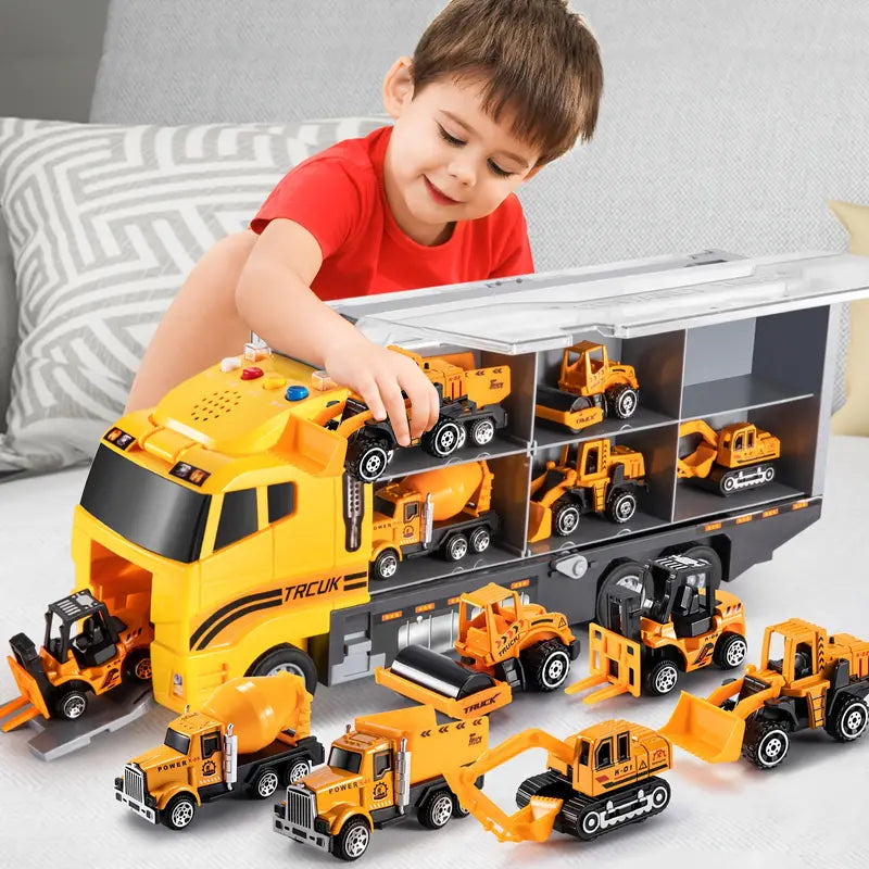 Construction Vehicle Toy Playset for Kids