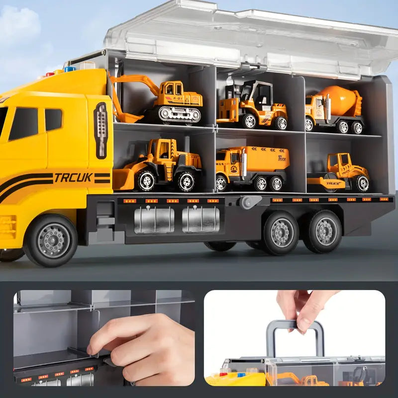 Construction Vehicle Toy Playset for Kids