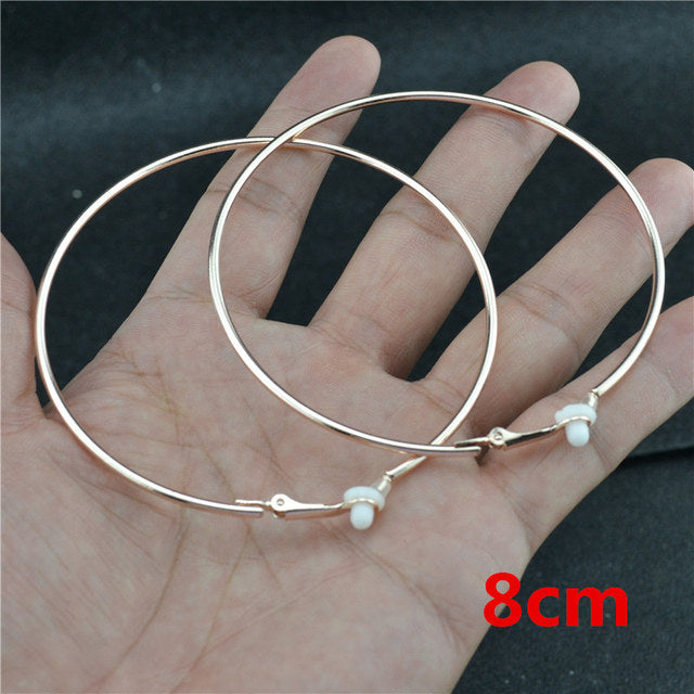 Round Clip-On Earrings – Stainless Steel No Piercing Ear Clips