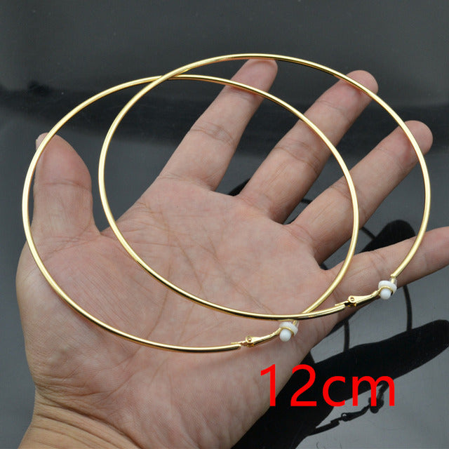 Round Clip-On Earrings – Stainless Steel No Piercing Ear Clips