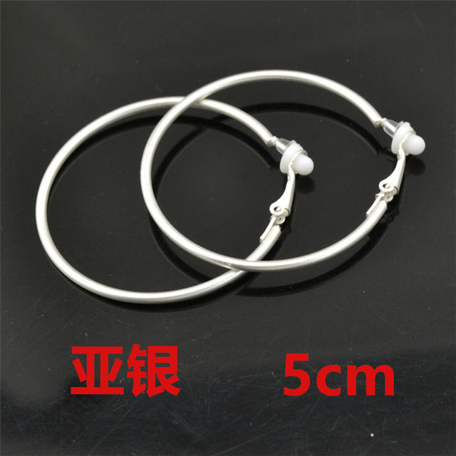 Round Clip-On Earrings – Stainless Steel No Piercing Ear Clips