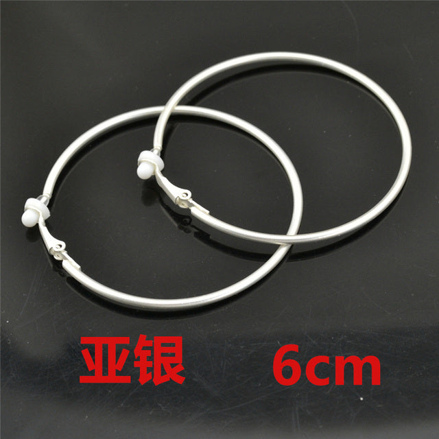 Round Clip-On Earrings – Stainless Steel No Piercing Ear Clips