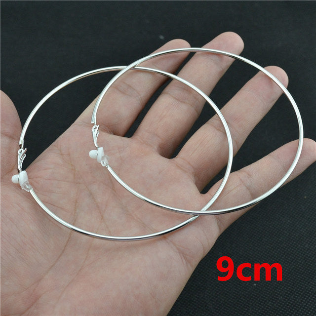 Round Clip-On Earrings – Stainless Steel No Piercing Ear Clips