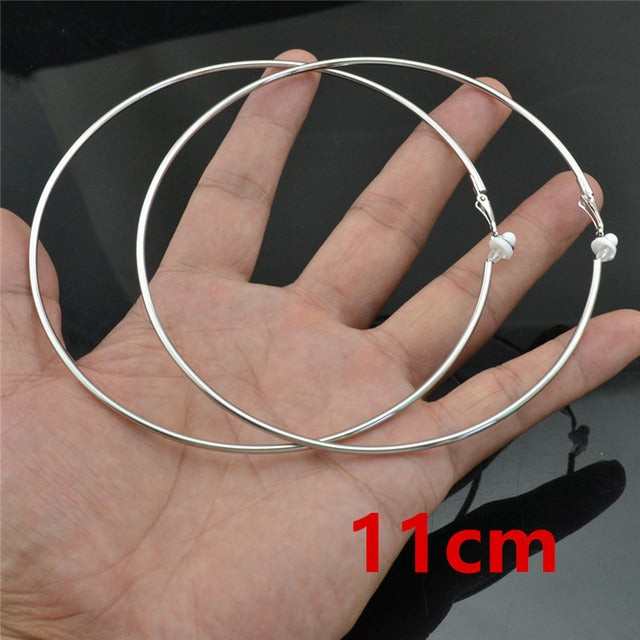 Round Clip-On Earrings – Stainless Steel No Piercing Ear Clips