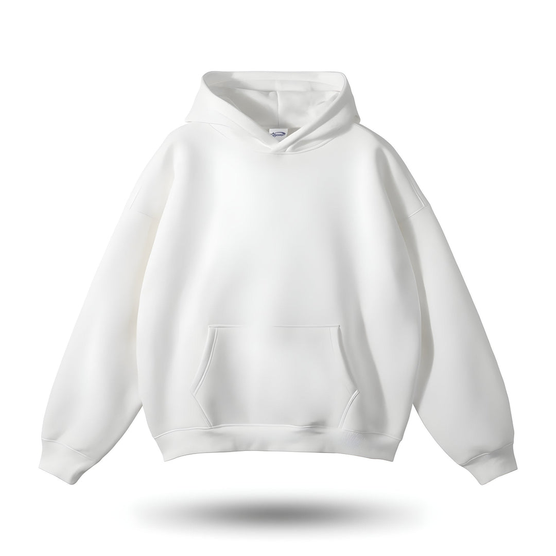 Weicher Baumwoll-Hoodie, locker geschnittener Pullover-Sweatshirt