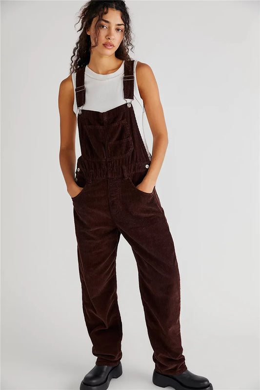 Winifred™ Vintage Corduroy Denim Overalls
