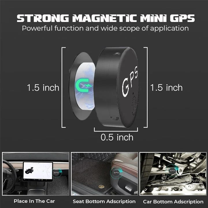 Mini Magnetic GPS Tracker for Vehicles and Personal Items