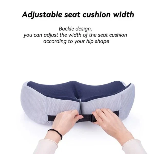 PostureNest Adjustable Memory Foam Seat Cushion