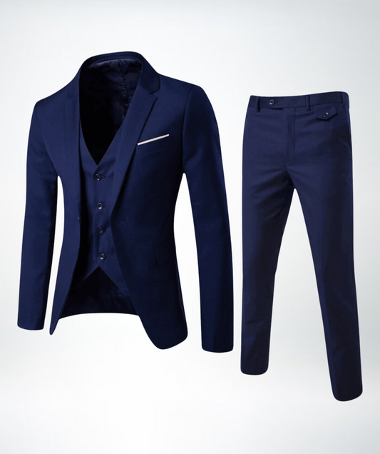 Finn Men’s Three-Piece Suit with Vest