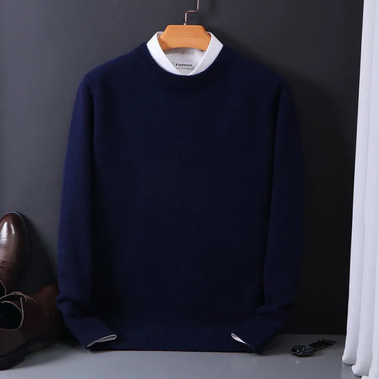Oliver™ Winter Cashmere Men’s Sweater – Timeless Luxury & Comfort