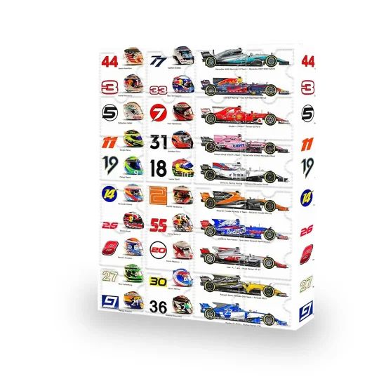 Motorsport Racing Advent Calendar Collectible Surprise Set