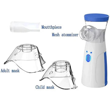 BreatheEase™ Mini Mesh Nebulizer Pro – Portable & Silent for Adults & Kids