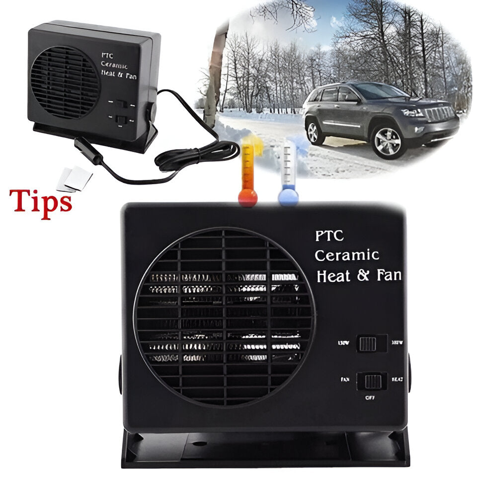 HeatDrive™ 12V Ceramic Car Fan Heater (150W / 300W)