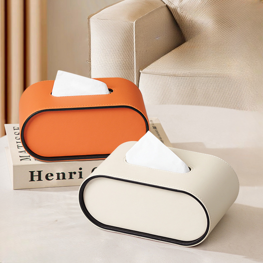 EliteLuxe – Leather Tissue Box Holder