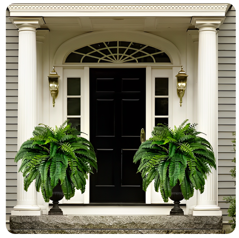 UV-Resistant Artificial Boston Fern Plant – Indoor & Outdoor Decorative Greenery