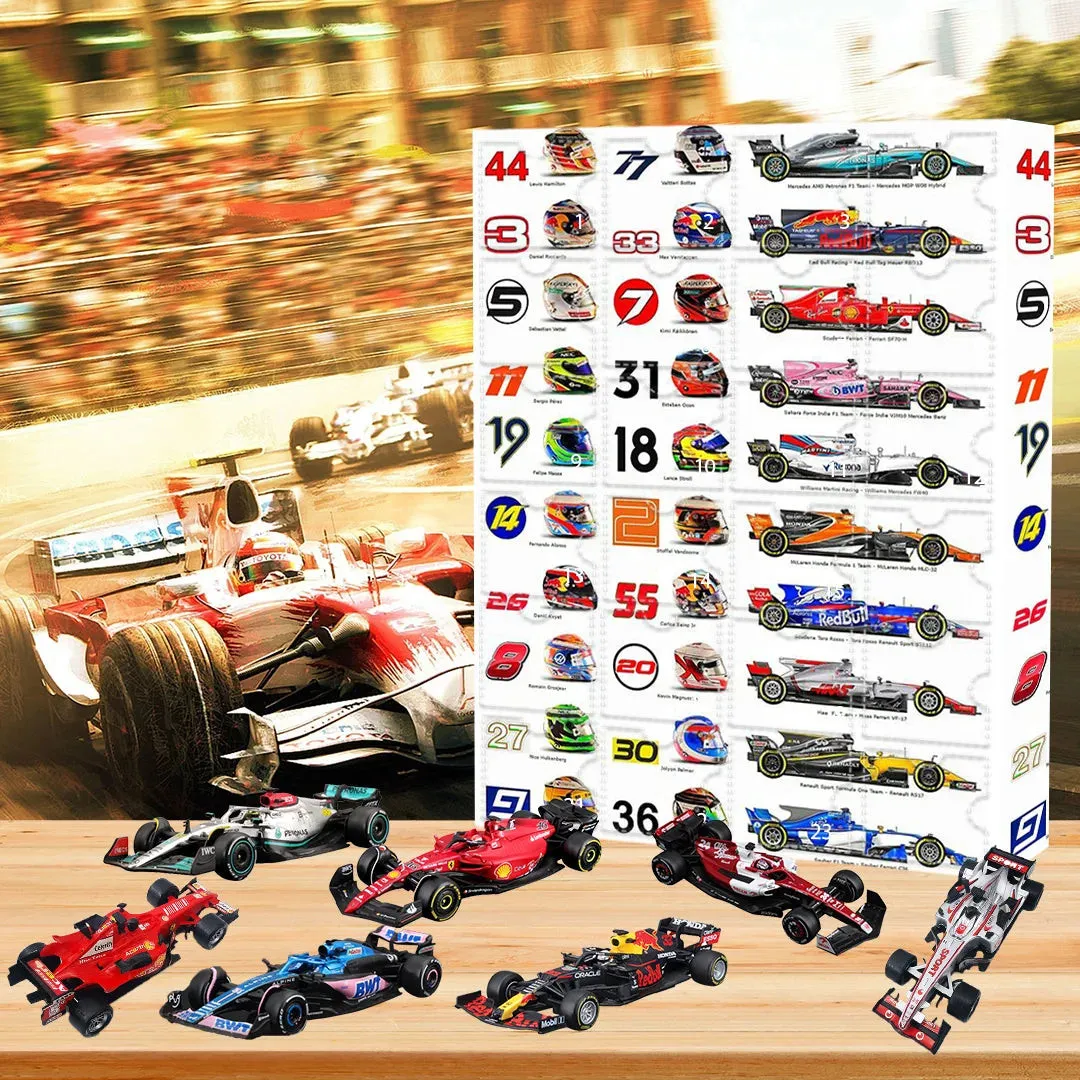 Motorsport Racing Advent Calendar Collectible Surprise Set