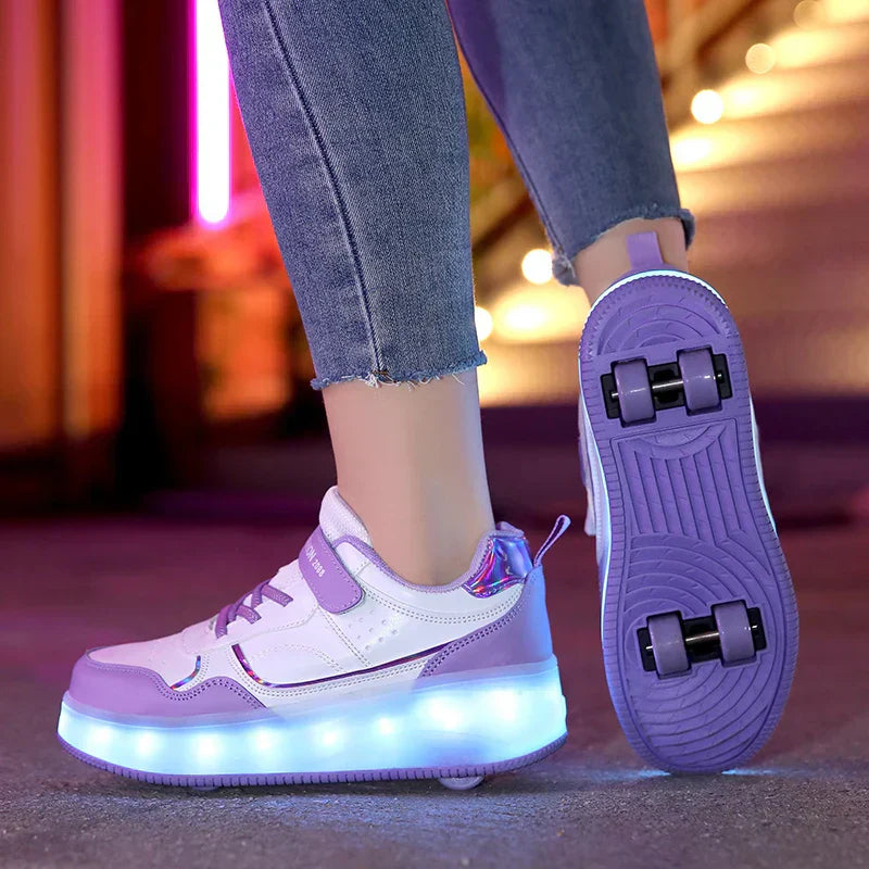 Zoe – Orthopedic LED Roller Shoes for Kids