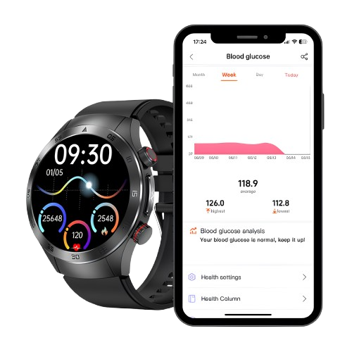 glucose monitor, blood sugar watch, Blood Sugar Monitor watch, glucose watch, Blood Sugar Smartwatch, Glucose Sensor Watch, blood glucose sensor watch, non invasive glucometer, watch that measures blood sugar, blood sugar monitor without finger pricks