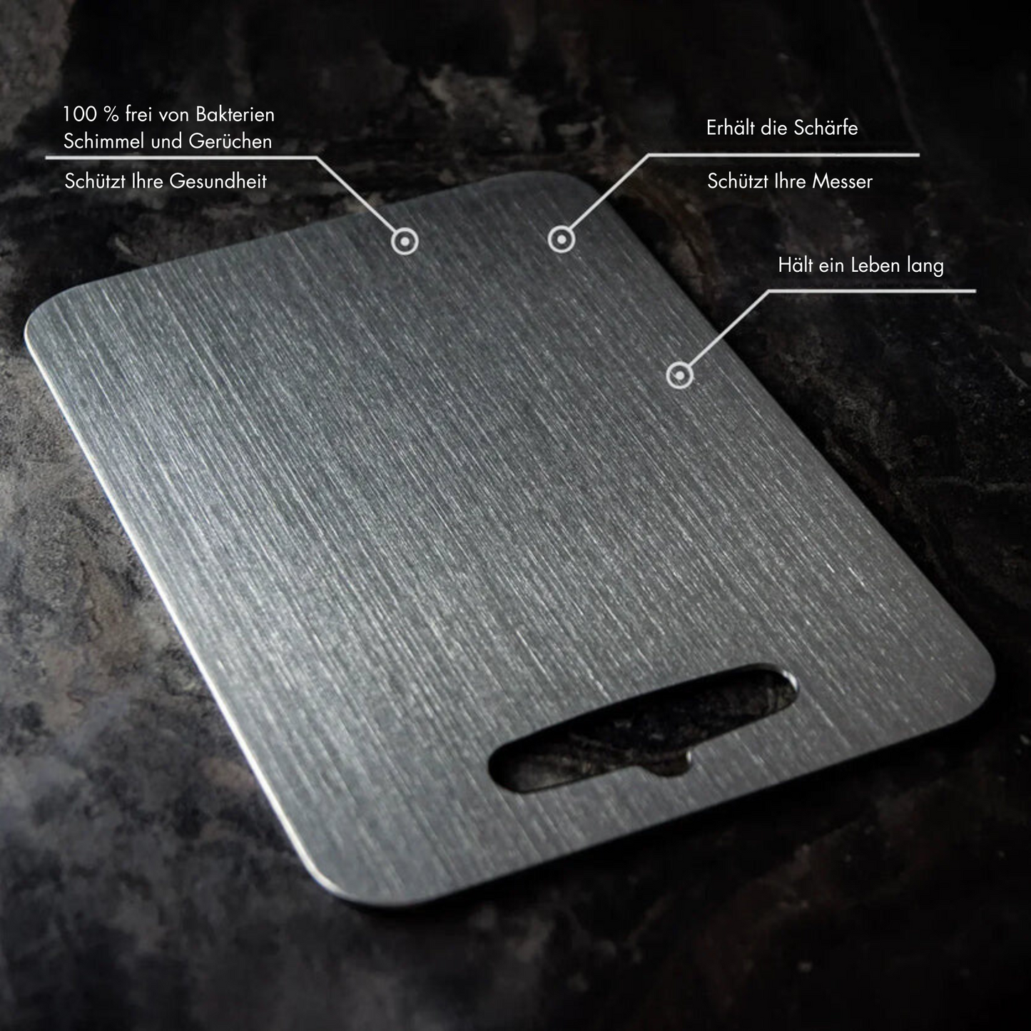 Double Sided Stainless Steel Cutting Board Kitchen Prep Board