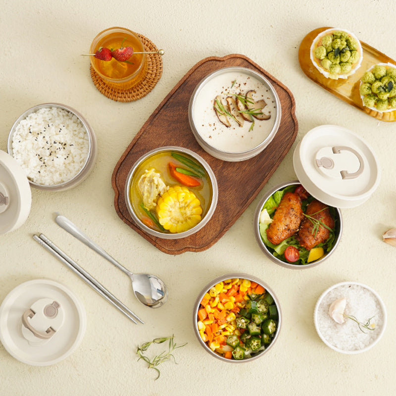 ThermoBox™ Insulated Multi-Layer Lunch Box with FREE Carry Bag