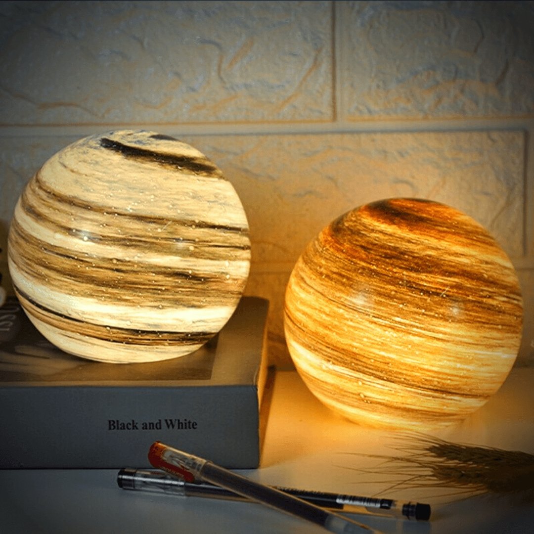 Glass Moon Lamp with Remote – 16 Color LED Ambient Light