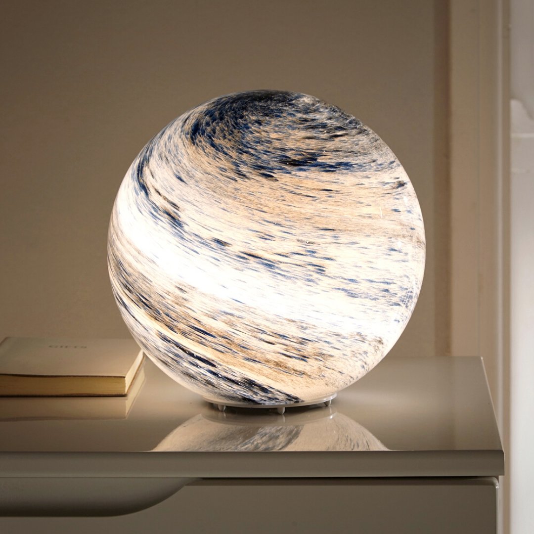 Glass Moon Lamp with Remote – 16 Color LED Ambient Light