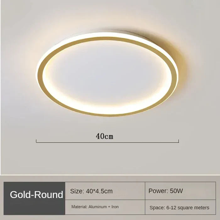 AuroraSphere – Scandinavian Round Ceiling Light for Modern Interiors