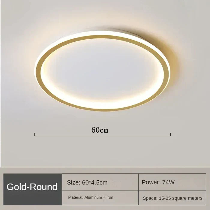 AuroraSphere – Scandinavian Round Ceiling Light for Modern Interiors