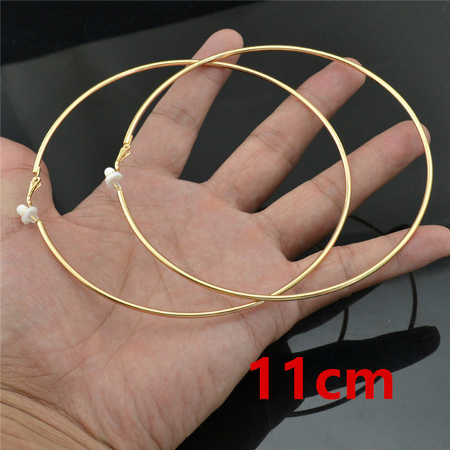 Round Clip-On Earrings – Stainless Steel No Piercing Ear Clips