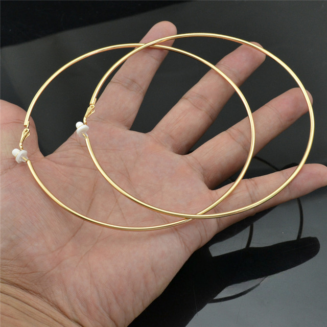 Round Clip-On Earrings – Stainless Steel No Piercing Ear Clips