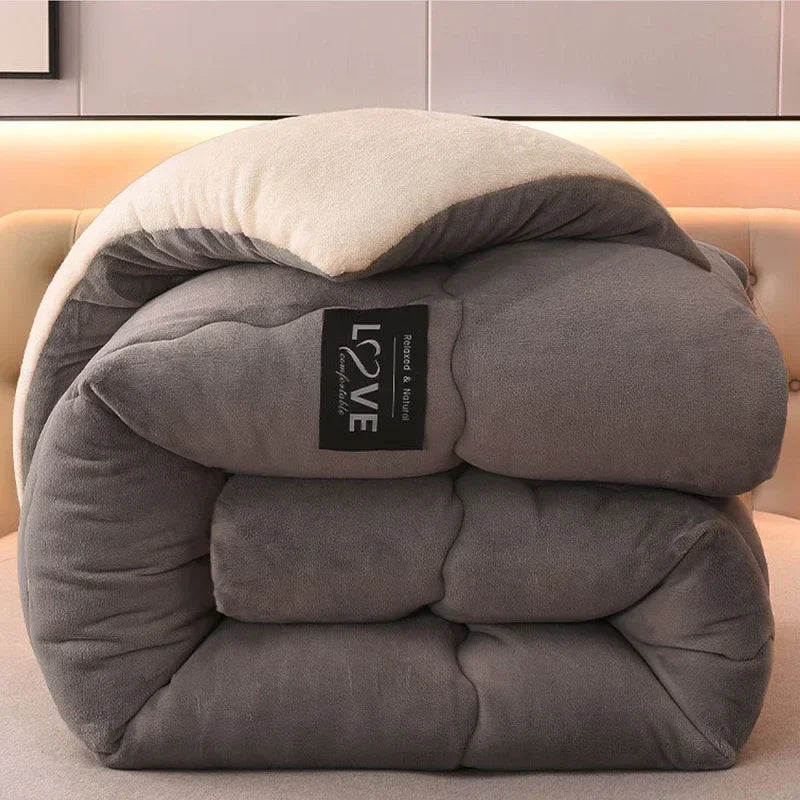 Double Flannel Fleece Winter Blanket Thick Warm Bed Blanket