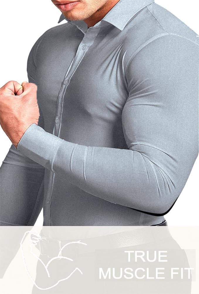 David Slim-Fit Wrinkle-Free Stretch Shirt for Men