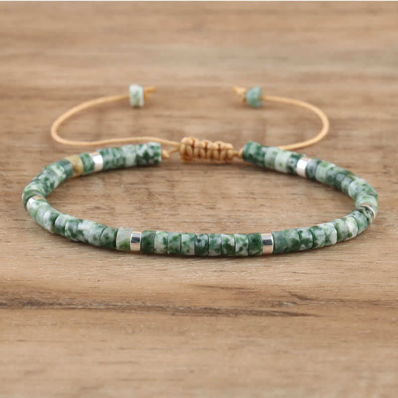 Braided Natural Stone Bracelet Adjustable