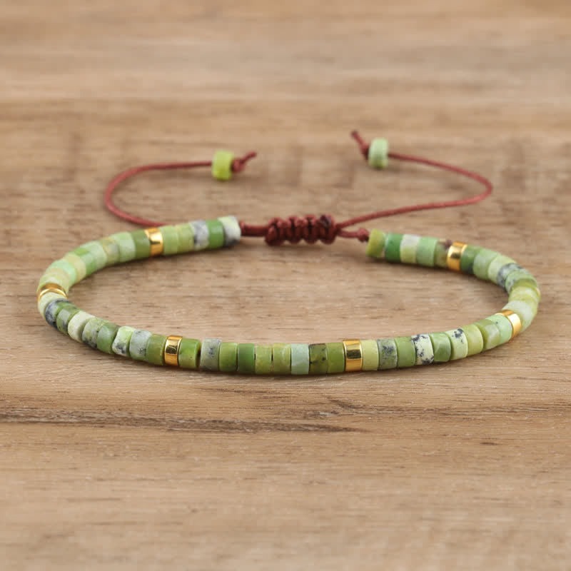 Braided Natural Stone Bracelet Adjustable