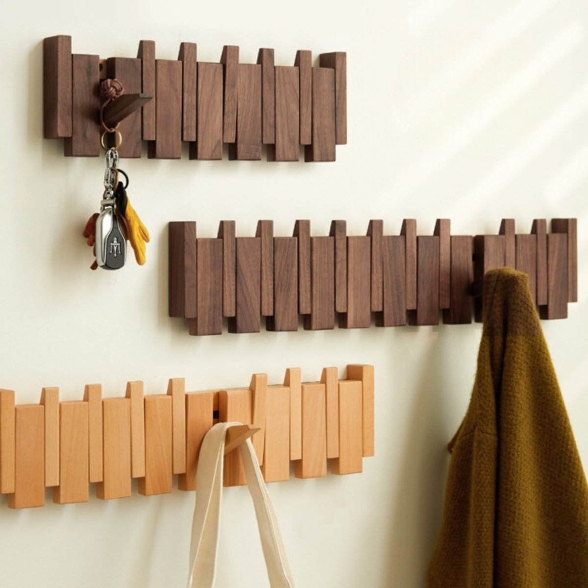 PianoCraft™ – Handcrafted Luxury Wooden Piano Coatrack