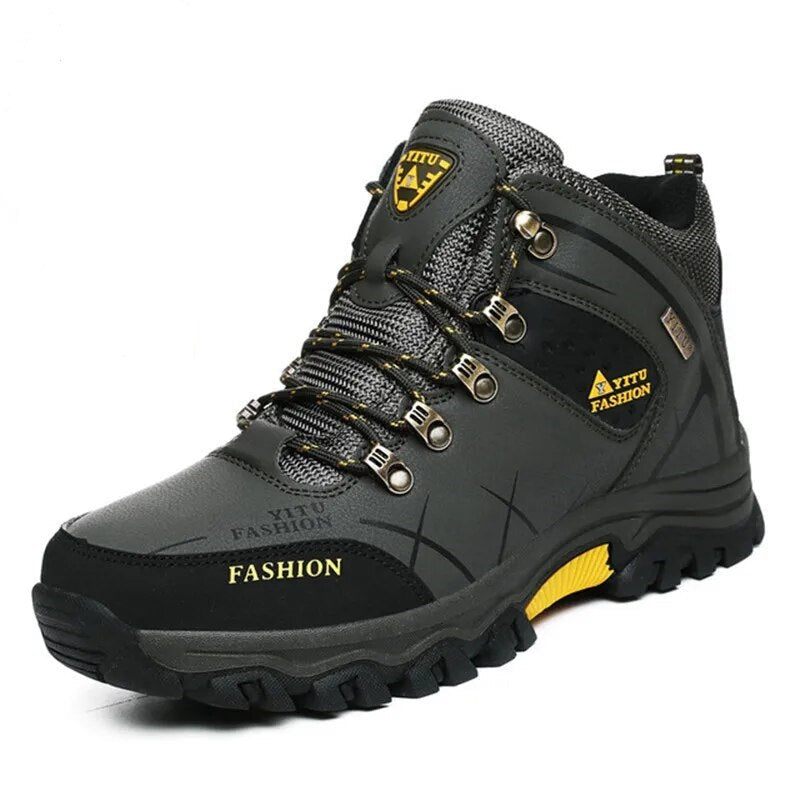Men’s Waterproof Winter Boots – Ergonomic Sole Outdoor Boots
