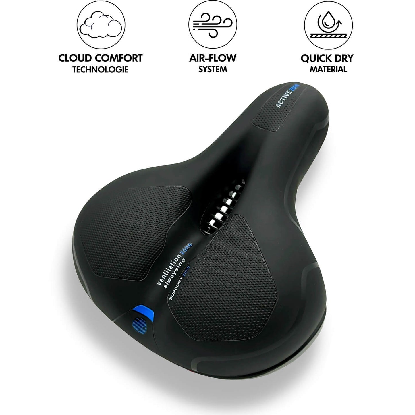 CloudComfort Pro Bicycle Saddle – Comfort & Shock Absorption