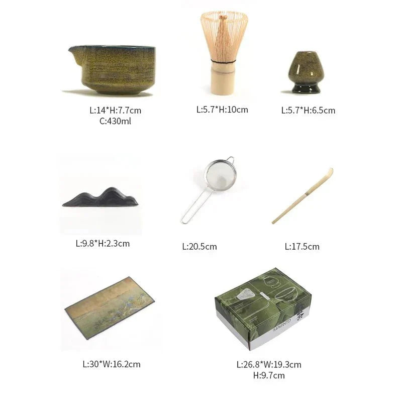 ZenMatcha – 7-Piece Japanese Matcha Tea Set for Authentic Preparation
