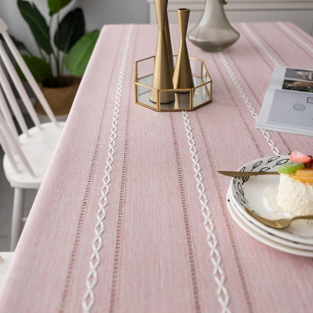 Elegante katoenen en linnen tafellaken